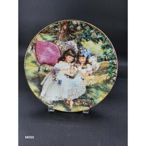 Reco 1992 Hearts & Flowers #5 Collector Plate "Storybook Memories" Sandra Kuck